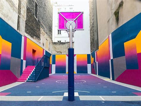 Colorful Basketball Court · Free Stock Photo