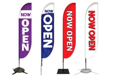 Now Open Flags - Now Open Feather Flags | Lush Banners