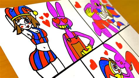 Drawing Pomni + Jax Love Story - The Amazing Digital Circus - YouTube