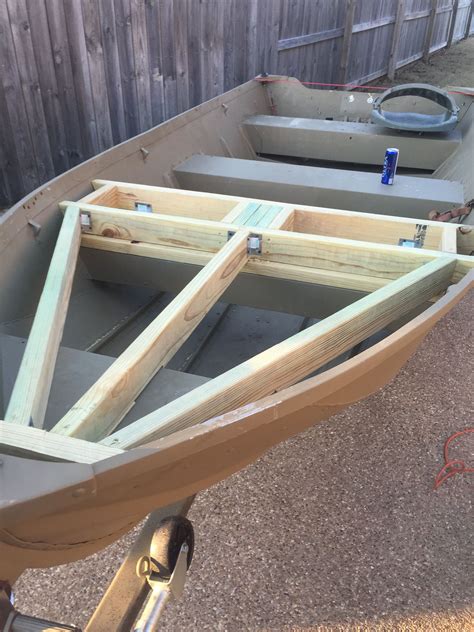 Aluminum Boat Deck Framing | Jon boat, Aluminum boat, Boat flooring ideas