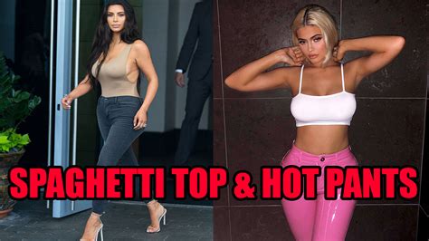 Kim Kardashian vs Kylie Jenner: Who's Best In Hot Pants And Spaghetti Top?