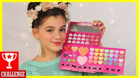 FULL FACE USING ONLY KIDS MAKEUP Challenge! | KITTIESMAMA - YouTube