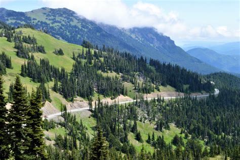 Cascade Mountains in Washington Stock Photo - Image of drive, state ...