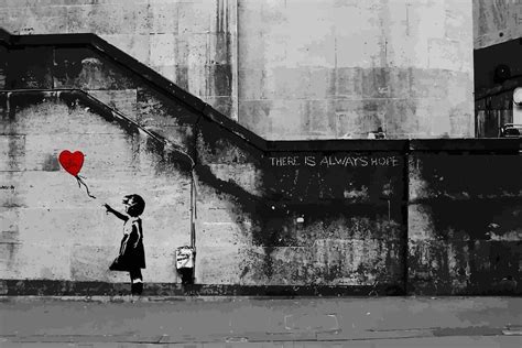 bol.com | BANKSY Girl With The Red Balloon There Is Always Hope Balloon Girl Canvas Print