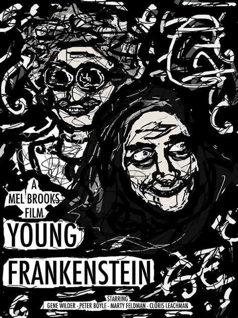 Young Frankenstein Poster Design Digital Art by Rachel Scott - Fine Art ...