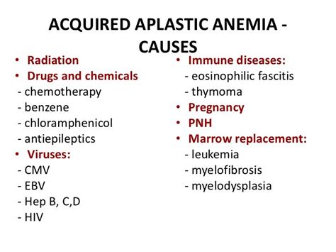 Mechanism Of Aplastic Anemia