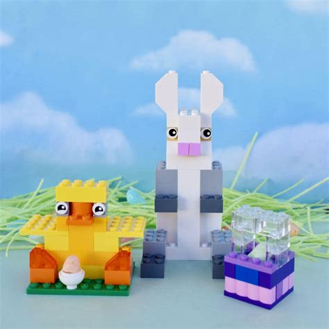 How to Build a LEGO Easter Bunny, Chick, and Easter Basket - Make Life Lovely