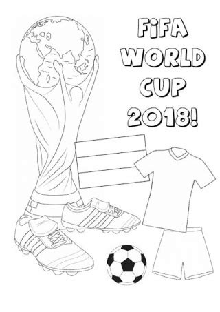 FIFA World Cup 2018 Outfit - 印刷可能ぬりえ無料ダウンロード