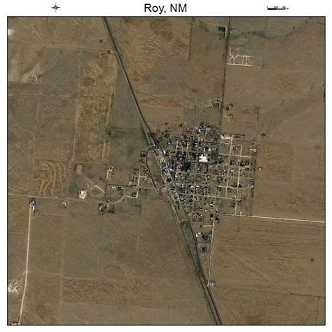 Aerial Photography Map of Roy, NM New Mexico