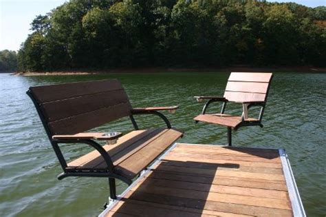 The @Wahoo Docks Dock Bench is available for 2 or 3 person seating. Made from beautiful ipe ...