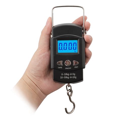 EEEkit - EEEKit 110lb/50kg Digital LCD Scale Handheld Luggage Weight Fish Scale, Electronic ...