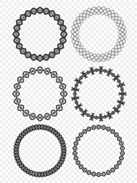 Lace Border Vector Hd Images, Lace Pattern Border, Black Lace Pattern Border Vector Material ...