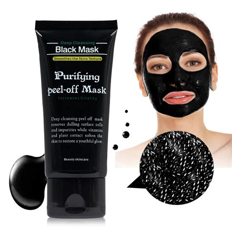 Black Mask Bamboo Charcoal Blackhead Removal Face Mask Deep Cleansing Acne Treatment Pore ...