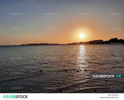 Jeddah Corniche at sunset, Red Sea beach in Jeddah, Saudi Arabia ...