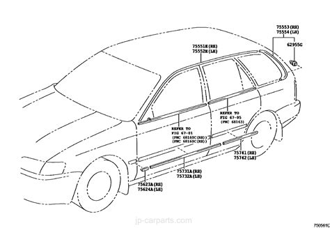 SIDE MOULDING / toyota | part list｜JP-CarParts.com