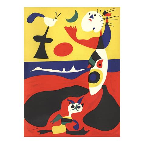 Joan Miro l'Ete (Summer) 19.5" X 13.25" Lithograph 1938 Surrealism ...