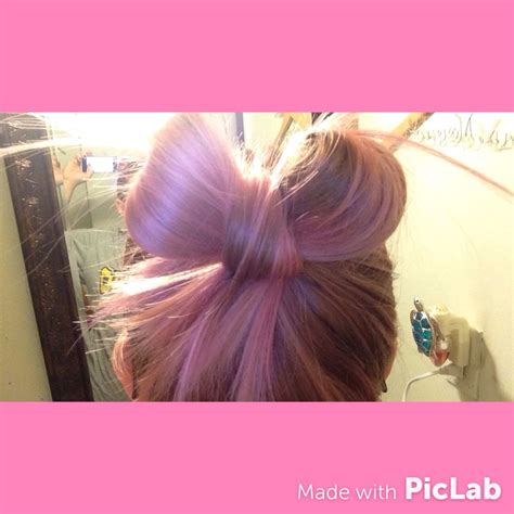 Pink hair in a bow 🎀 | Bow hairstyle, Pink hair, Hair