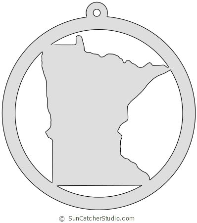 Minnesota - Map Outline, Printable State, Shape, Stencil, Pattern Map Outline, State Outline ...