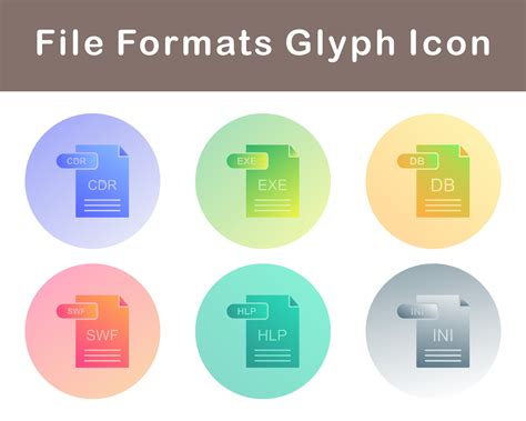 File Formats Vector Icon Set 21518639 Vector Art at Vecteezy