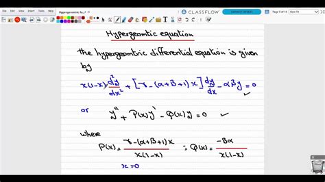 Hypergeometric function lecture 2 - YouTube