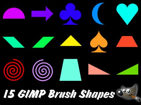 15 Basic GIMP Brush Shapes (Pack 2) by PkGam on DeviantArt