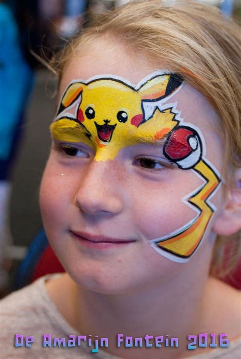 Pin by yan lam on face paint | Pikachu face painting, Face painting unicorn, Face painting easy