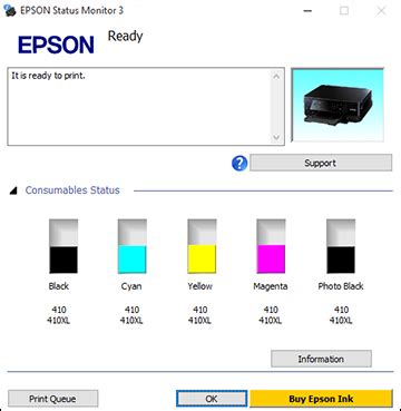 Checking Cartridge Status with Windows