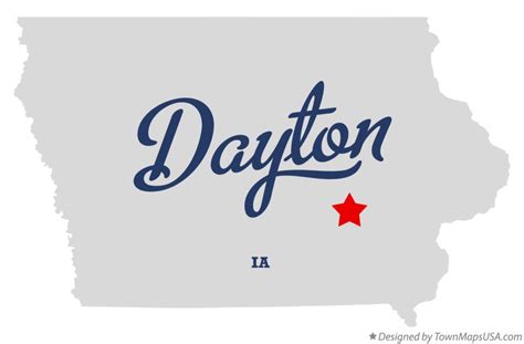 Map of Dayton, Iowa County, IA, Iowa