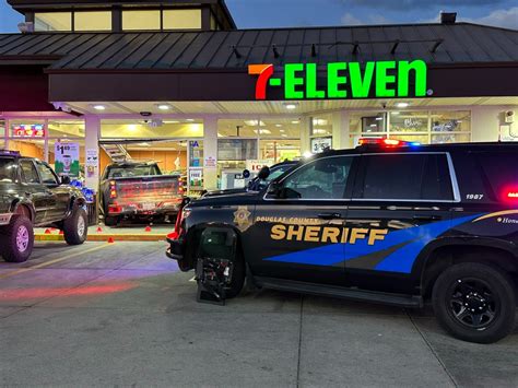 Douglas County police shoot man after vehicle crashes into 7-Eleven