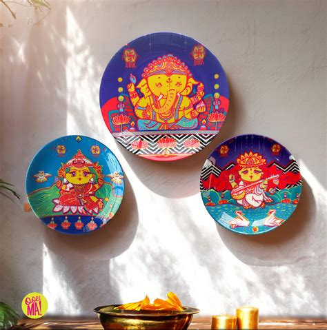 Blessings Set of 3 (Laxmi-Ganesha-Saraswati) - OOEEMA