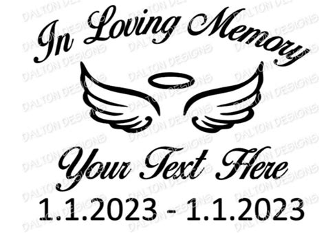 In Loving Memory Decal - Etsy