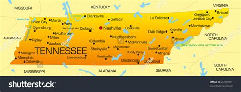 Tennessee State Parks Map