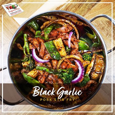 Black Garlic Pork Stir Fry | Innovative Food Ingredients