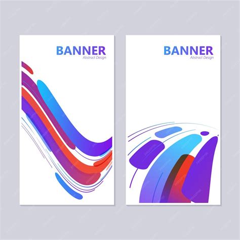 Premium Vector | Colorful abstract wave banner design