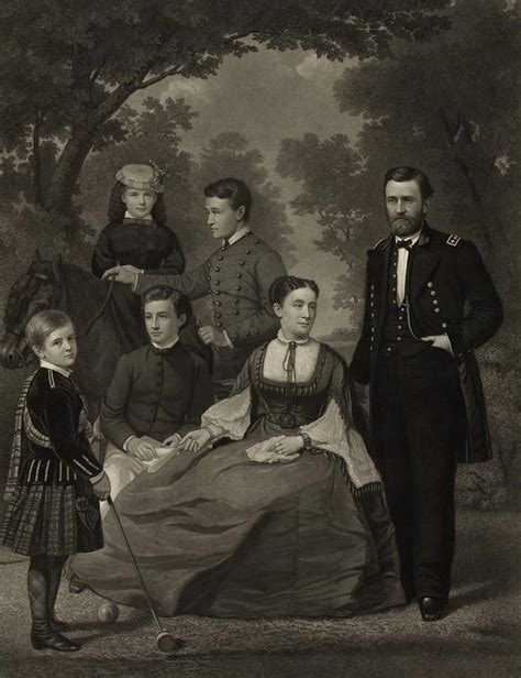 Ulysses S. Grant With His Family When Photograph by Everett - Fine Art ...