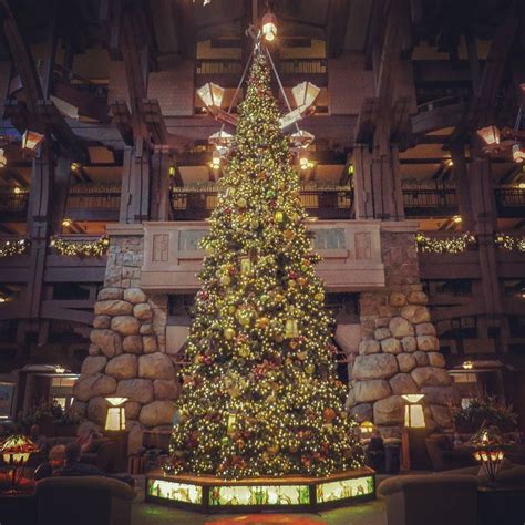 Christmas Tree at Disney's Grand Californian Hotel | Disney grand californian hotel, Disney ...