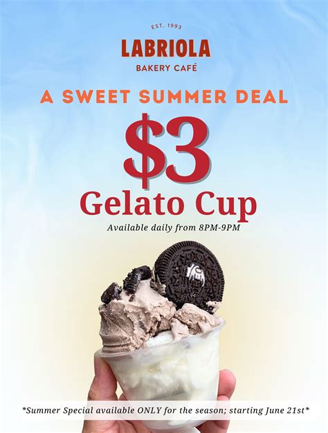 Summer Gelato Deal at Labriola! - Oak Brook, IL Patch