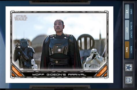 "RARE" MOFF GIDEONS ARRIVEL Topps STAR WARS digital card trader . | Star wars, Cards, Shadows of ...