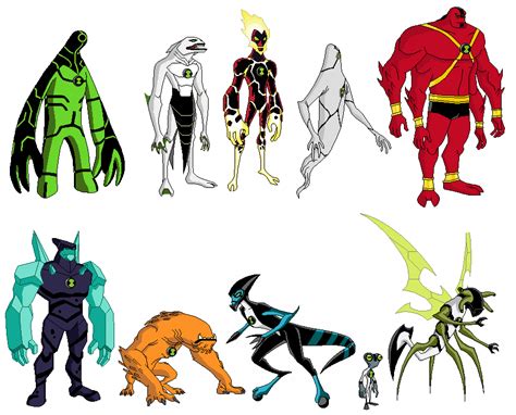 Imagen - The 10 Original Aliens From Ben 10 in Ultimate Alien-1-.png ...