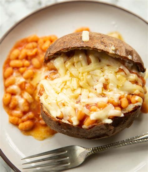 Jacket Potato with Beans & Cheese | Don't Go Bacon My Heart