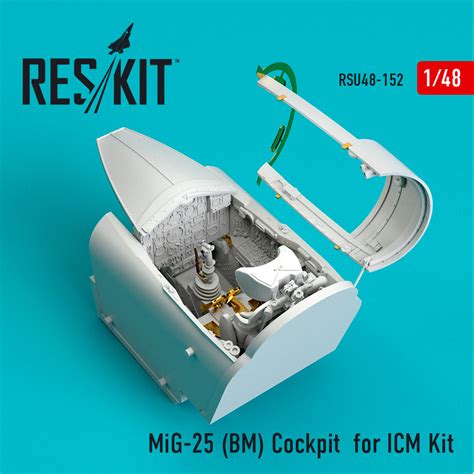 MiG-25 (BM) Cockpit for ICM kit (1/48)