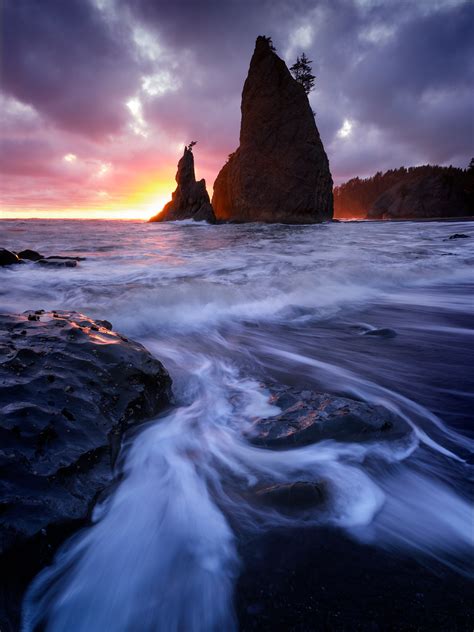 Interesting Photo of the Day: Rialto Beach Sea Stack Sunset