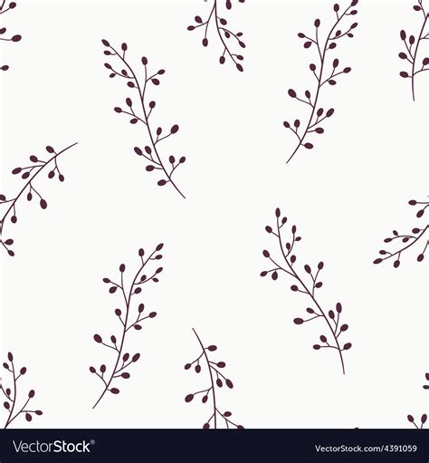 Simple floral seamless pattern background Vector Image