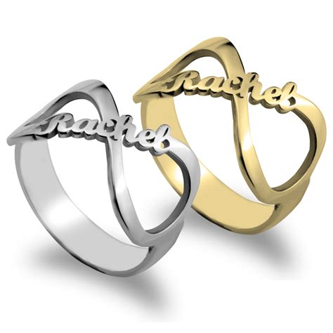 Personalized Infinity Name Ring