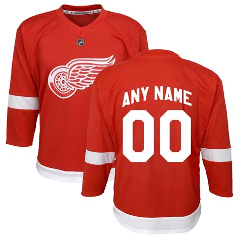 Detroit Red Wings CUSTOM Infant Baby Replica Home Jersey - Detroit Game ...