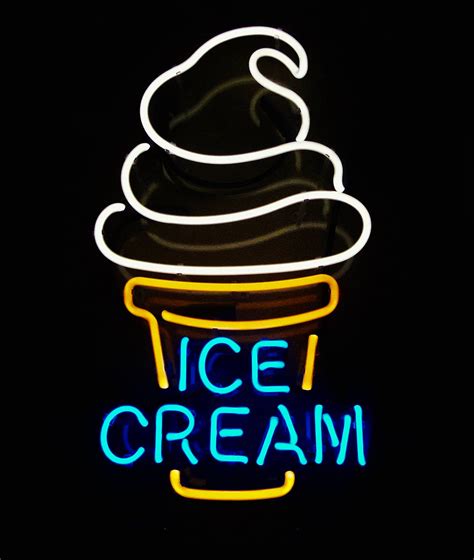 Custom Neon Ice Cream Cone - Etsy