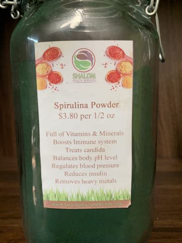 Spirulina Powder – Shalom Health Services