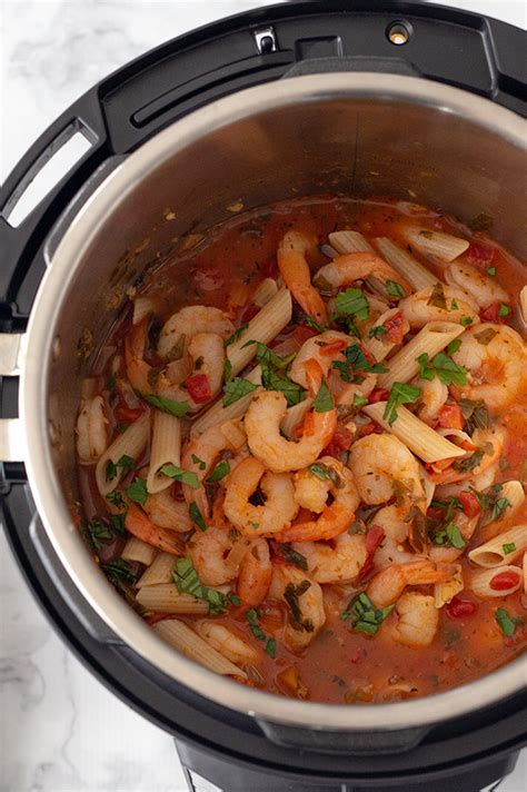 Instant Pot Shrimp Fra Diavolo with Penne - Pressure Cooking Today™