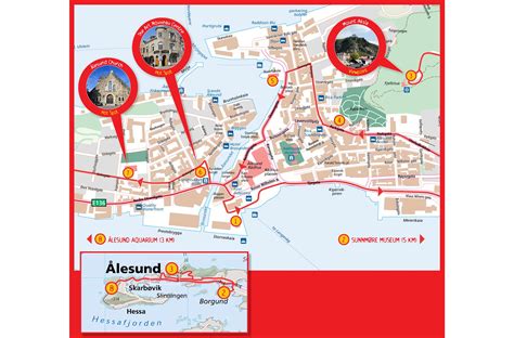 Alesund Norway Tourist Map