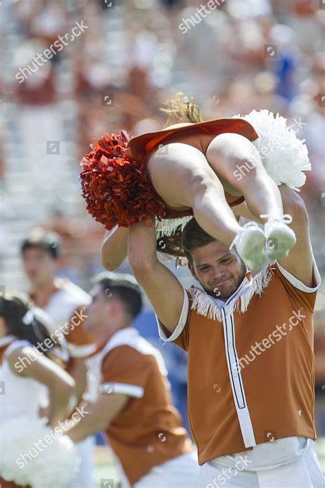 Texas Longhorns Cheerleaders Action During Ncaa Editorial Stock Photo - Stock Image | Shutterstock